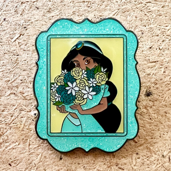 Disney Mystery Pin Loungefly Princess Bouquet Frames Jasmine NEW Open Blind Box - Picture 2 of 3